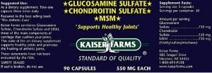 Kaiser Farms Glucosamine Chondrotin MSM